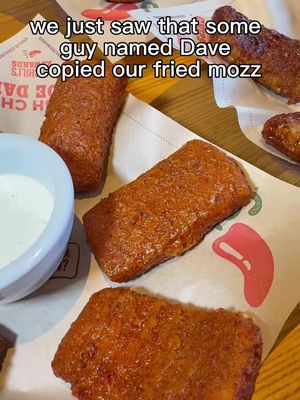 why compete when you can’t compare  #chilis #friedmozz #tripledipper #daveshotchicken 