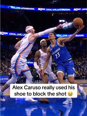 That is insane 🤣 #NBA #basketball #alexcaruso #okcthunder #funny 