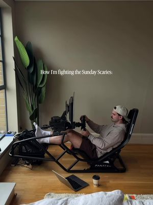 If this is what self-care looks like then I’m 100% here for it. Also turns out Pilates grip socks are excellent for sim racing lol