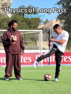 Breaking down one of the best passes in history with @marcelotwelve 🇧🇷 Training at Ciudad @Real Madrid C.F. with the @Abbott Global team.  Legends Tips:  - Hit the ball with slight backspin so it carries but still drops. - Open your hips early so the pass starts on the right line. - Strike through the middle of the ball so the flight stays clean. - Lead the runner into space, not to their feet. Join the Abbott Dream Team to meet the legend Marcelo and train at Ciudad Real Madrid like me! #SponsoredByAbbott #AbbottDreamTeam #Soccer #football #marcelo 