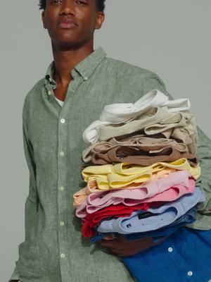 Spring essential: CASUAL LINEN SHIRT. Which colour is your favourite? #LINDBERGH #linen #spring #Summer #ss26