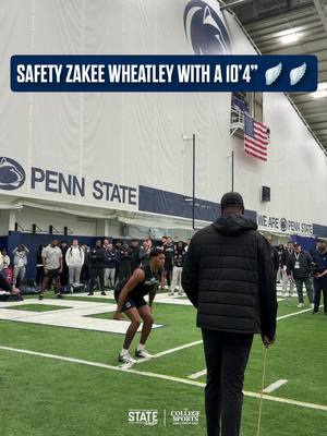 Safety Zakee Wheatley showing us how it’s done at Pro Day👏👏 • • • • #WeAre #WeArePennState #PennState #NittanyLions #CFB @The College Sports Company 