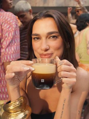 POV: you’re on set with @Dua Lipa  Just a little preview...stay tuned!☕️