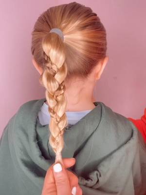 Loving this easy hairstyle for girls 🩷💜 #hairtutorial #hairstyle #HairTutorials 