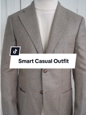 Smart casual outfit idea. Starting with off-white Soragna cotton trousers, paired with a soft off-white cashmere turtleneck, and finished with a taupe wool–cashmere jacket. I completed the look with matching loafers and a watch to tie everything together. #menswear #mensstyle #mensfashion 