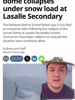 Cim chimes in from Mexico 🇲🇽 on the Lancer Dome currently down and the implications for Sudbury Soccer⚽️ What do you think this means? Should we have more facilities built in the city? #fyp #foryou #foryoupage #sudbury 