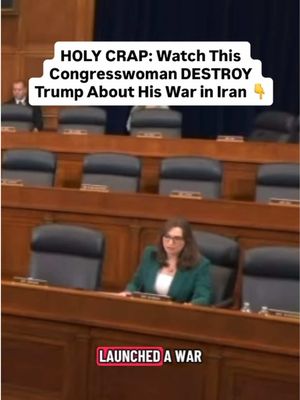 Watch This Congresswoman from Delaware DESTROY Trump About His War in Iran 👆 #iran #trump #politics #democrats #war