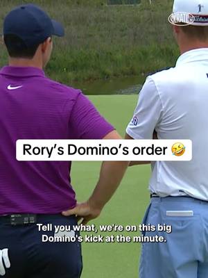 Surprised Domino's wasn't on Rory's Champions Dinner menu. 🤣 #PGATOUR #rorymcilroy #masters #dominos #sports 