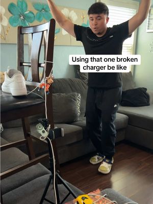 When you have a broken phone charger #fyp #skit 