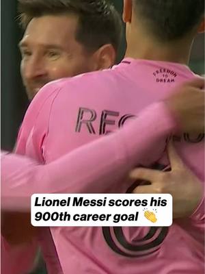 HISTORY FOR MESSI 🇦🇷 With his goal today for @InterMiamiCF, Argentina legend Lionel Messi has scored 900 career goals ‼️ #messi #intermiami #lionelmessi #MLS #soccertiktok