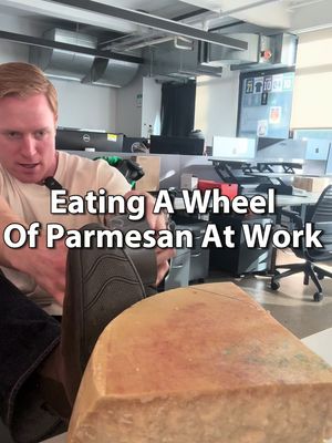 Went with 30 pounds of parmesan at work for lunch today #cheese #work #lunch