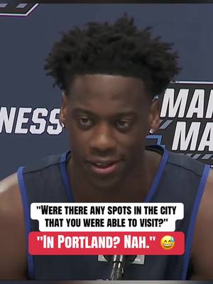 AJ Dybantsa wants no distractions for the NCAA tournament 😤 (via @March Madness) #collegebasketball #MarchMadness #ajdybantsa #basketball #portland 