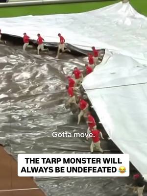 Beware the tarp monster 😂 New York Yankees vs. San Francisco Giants on MLB #OpeningNight. LIVE on Netflix March 25. Special coverage starts at 7PM ET | 4PM PT. #MLB #baseball #majorleaguebaseball #funny