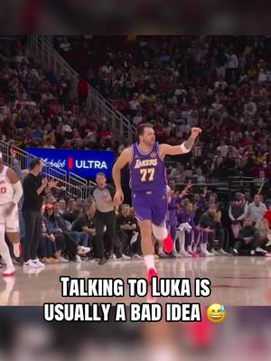 Someone in Houston had something to say to Luka Doncic 😂 #lukadoncic #lakers #NBA #rockets 