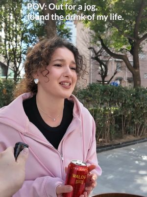 Jogging… but make it refreshing. #Walovi #Wanglaoji #Coolingtea #FYP #streetinterview