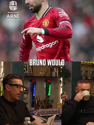 "I think Bruno's a good player, BUT..." 😅 Bruno Fernandes in an all-time Man United XI? 🐐 #bruno #manunited #legend #goat #theoverlap