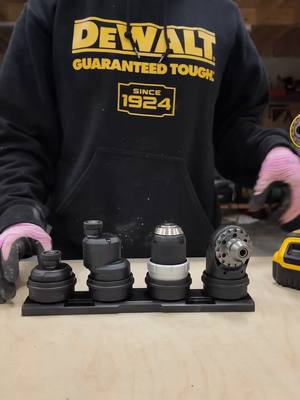 You know what they say, 4 heads are always better than 1. Video cred goes to @the_ladyplumber. ATOMIC™ 20V MAX* Multi-head Drill/Driver (Tool only) – DCD803B #DEWALTTough #DEWALT