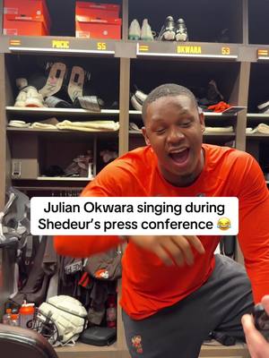we have re-signed Julian Okwara for his beautiful voice #julianokwara #shedeursanders #wicked 