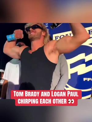 Tom and Logan talking trash at the Fanatics Flag Football Classic Draft 😳 (via @Fanatics) #loganpaul #nfl #football #tombrady #WWE