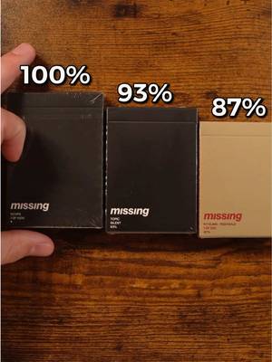 100%, 93%, of 87% sized playing cards? #fyp #unboxing #playingcards #thedudewithcards #skills 