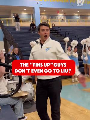 The “Fins Up” LIU fans are not students or alumni of LIU. Just college basketball sickos with a dream. 🦈🙏 @Adam Kester  #MarchMadness #collegebasketball #LIU #finsup #ncaabasketball 