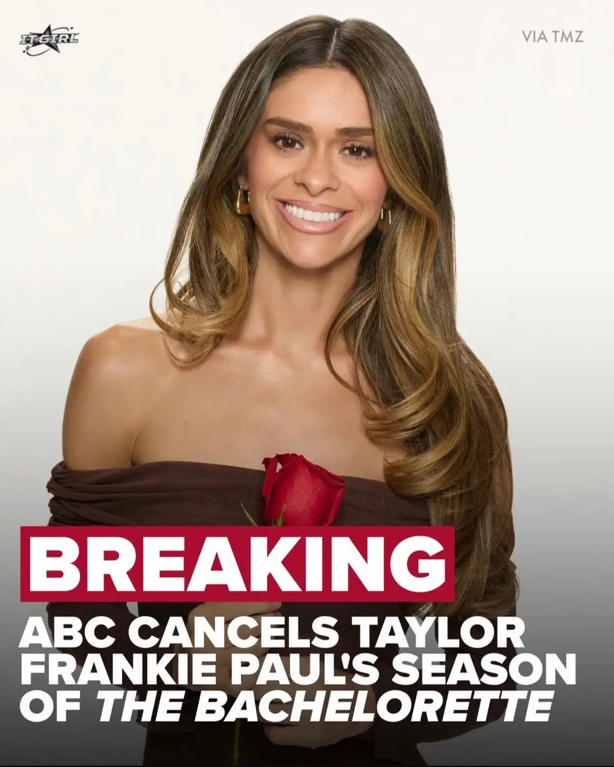 Taylor Frankie season of the Bachelorette has been canceled 🚨 @itgirl #bachelorette #bachelor 
