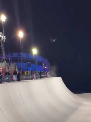 Kaishu Hirano trying to break his own record 🚀 📍 Event Four | LAAX #TheSnowLeague #Halfpipe #Snowboarding #KaishuHirano 
