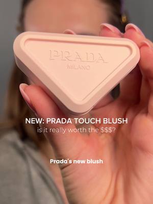 NEW prada touch blush - is it worth your $$$??? this is a rare example of where i think the product justifies the (hefty!!) premium because of how beautiful it looks on, the dual function and really just how much i like it and gravitate towards it!! 😅💌 maybe that's crazy but i want to hear your thoughts and if you're going to be trying this !! @pradabeauty  #pradatouchblush #pradablush #pradabeautytouchblush  #beautymathbyrachel #bestblush 