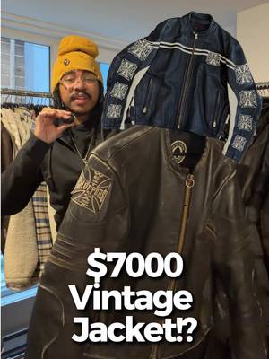 $7000 vintage leather jacket !?  #westcoastchoppers #vintage 