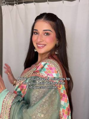 Quick & easy Eid Hairstyle  + finishing touches ✨                 @Garnier Canada @ghd @Guerlain  #Eid2026 #easyhairstyles #longhair #hairtutorial #toronto 
