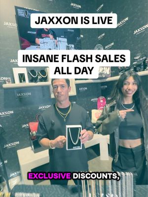 WE ARE LIVE, & you do not want to miss these deals. Pop into our live for exclusive flash sales & firsthand looks at our bestselling jewelry.  #jaxxon #flashsale #jewerly #gold #livestream @Jarett Castillo 
