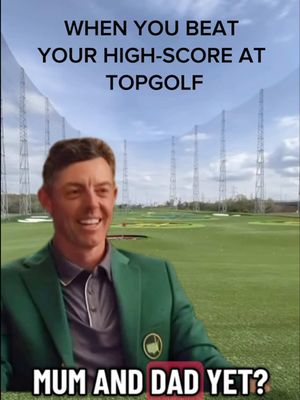 When you FINALLY beat your Topgolf high score… ⛳️🔝