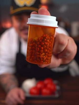 This one is a fiery one! @jeronimogc sent me these incredible chiltepín chiles in a pill bottle to keep them fresh haha! Enjoy the recipe 👇🏽  SALSA DE CHILE CHILTEPIN YIELD: 1 PINT 535g roma tomatoes, whole 100g white onion, large chunks 18g garlic, still in its paper 5g chile chiltepin 25g water 5g Diamond Crystal kosher salt Working on a comal heated on medium-high heat, toast the chiles (1.5 mins), garlic (12 mins), onion (15 mins), and tomatoes (18-20) mins. Making sure to rotate all ingredients to ensure even charring and prevent scorching. Remove from heat, peel garlic,  and allow to cool slightly.  In a molcajete, add the chiles and a pinch of salt and grind into a paste, add the garlic and water and grind into a fine paste. Add the onion and continue the process. Add the tomatoes and grind until your desired consistency is reached. Season with the salt and adjust as needed. #salsa101 