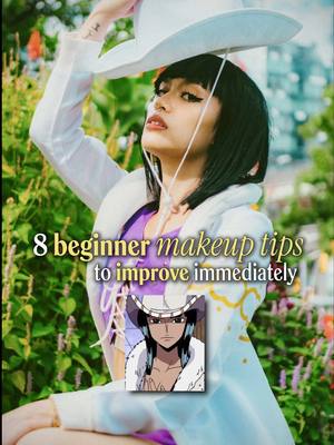 BEGINNER COSPLAY TIPS FROM MISS ALL SUNDAY 🏴‍☠️🌸💜 this is coincidentally my go-to cosplay makeup routine, the main aspects that differ between each cosplay is the eyemakeup, brows, and contouring! since miss all sunday (nico robin) has more angular features than mine, i’m ALWAYS pointing the brush upwards when doing cheekbone and jawline contouring and it really makes a difference. i think this covers a lot of the basics for makeup in general but i have a part 1 that has a bunch of other secrets for you to check out on my page ! 🤭 lmk if these tips helped you and lets talk soon x ❤️ —— 🛍️ @CANMAKE TOKYO【公式】 eyeliner @NYX Cosmetics Canada bare w me concealer in vanilla medium + blush @클리오 찐 foundation @Makeup Revolution banana baking powder @rimmellondon natural bronzer in 022 for contor @롬앤 romand peach chip blush @Unleashia Global lip liner @Peripera liquid airy velvet in 29 PINKYPARADISE contact lenses —— 🏷️ nico robin cosplay, miss all sunday cosplay, caracakez cosplay tutorial, nico robin cosplay, daily cosplay makeup, one piece cosplay, strawhat cosplay, miss all sunday, nico robin one piece, one piece cosplay, one piece cosplayer, cosplay tutorial, beginner cosplay makeup, beginner cosplay tutorial, easy cosplay tips, beginner cosplay makeup, beginner cosplay tips #beginnercosplay  #cosplaymakeup #cosplaytips #beginnermakeuptutorial #onepiececosplay 