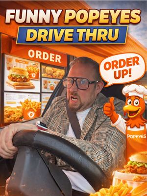 Funny Popeyes Drive Thru  @Popeyes Louisiana Chicken UK  #popeyes #drivethru 