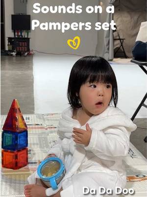 POV you’re on set at Pampers 📸 #Pampers