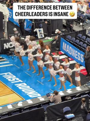 The difference between Texas Tech cheerleaders and Akron during March Madness was something out of Bring It On #MarchMadness #texastech #texastechuniversity #akron #ncaabasketball 
