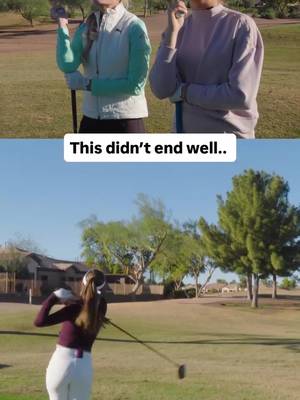 This didn’t end well. #fyp #golf #golfgirls #foryoupage 