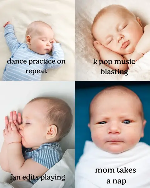 Everything is peaceful and serene until mommy decides to rest her eyes.