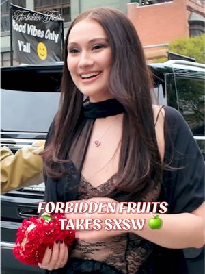 🍒 #ForbiddenFruits takes SXSW 🍏 The fans were raving at the world premiere and your turn is next. In theaters March 27. Grab your besties and get your tickets now! #lolatung #lilireinhart #victoriapedretti #horrortok 