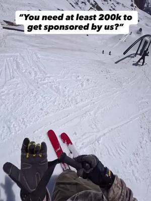 Let’s show them 😮‍💨⛷️ you think 200k is possible? Follow to support my ski career ✅ #ski #snow #winter #freeski #snowboarding