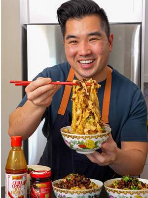 If I need an affordable dinner for a family FAST, I’m making my Sweet and Spicy Chili Oil Garlic Noodles using @leekumkee.usa Chili Crispy Hot Honey with a bit of Chiu Chow Chili Crisp for a the perfect amount of sweet heat that uses premium quality ingredients and no artificial colors that is super versatile for sauces, stir fries, or vegetables! #FlexYourFlavor #Ad Visit lkk.com to find Lee Kum Kee’s new Chili Crisp Hot Honey and Chiu Chow Chili Crisp Oil in a store near you, or order online! 1 lb ground pork ½ tsp five spice powder 1 tbsp soy sauce 1 tsp dark soy sauce 1 tbsp Shaoxing wine ½ tsp white pepper 4 cloves garlic, grated ½ tbsp ginger, grated 1 tbsp sesame seeds 3 scallions, chopped, whites and greens separated 4 tbsp Lee Kum Kee Chiu Chow Chili Oil, divided ¼ cup Lee Kum Kee Chili Crisp Hot Honey 2 tbsp light soy sauce 2 tbsp Lee Kum Kee premium oyster sauce 2 tbsp sesame paste 2 tbsp Chinese black vinegar 1 lb noodles   1.      Add the pork to a bowl season with five spice powder, soy sauce, dark soy sauce, Shaoxing wine, and white pepper. Mix until combined and marinate for 10 minutes. 2.      In a large pan over medium high heat, add 2 tbsp of the strained Lee Kum Kee Chiu Chow Chili Oil until shimmering, then add the pork and cook until the pork is browned and crispy, about 6-8 minutes. Strain the pork from the reserved fat and remove it into a bowl. 3.      In a large bowl, add the garlic, ginger, sesame seeds and scallion whites. 4.      In the pan with the reserved fat, add 2 more tbsp of chili oil and heat to 375F. Carefully pour the oil onto the aromatics and mix to combine. Add the Lee Kum Kee Chili Crispy hot honey, soy sauce, oyster sauce, sesame paste, and black vinegar. Mix until combined. 5.      In a large pot of boiling water over high heat, cook the noodles until al dente. Add ¼ cup of cooking water to the sauce and mix until a tight sauce forms. Add the noodles directly to the bowl. Mix until combined and separate into 4 separate bowls, then top with the pork, reserved scallion greens, and drizzle with additional chili oil if desired. Enjoy!