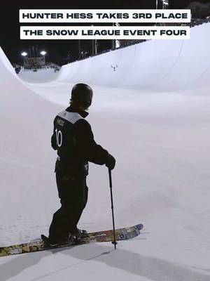 Hunter Hess takes third place at Event Four. #TheSnowLeague #Halfpipe #Freeski #HunterHess