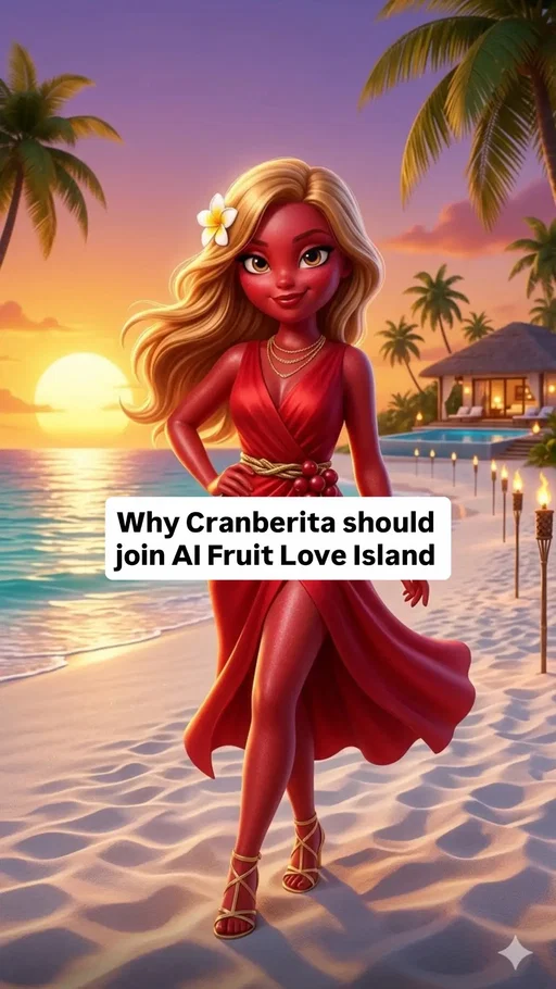 @Ai Cinema 🍿 please consider Cranberita to join the island. Kiwito needs a new love interest. #aifruit 
