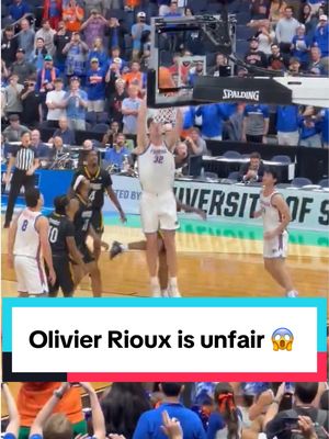 Olivier Rioux is unstoppable 😱  #NCAA | #Basketball | #Miami | x/bubbav239368 