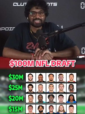 $100M NFL DRAFT 🏈 #football #sportscommentarytiktokcontest 