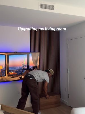 This small upgrade changed everything...🤎🤩 #apartmentdecor #decor #livingroomdecor #explorepage✨ #ikeahome 
