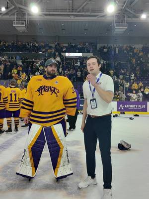 Is there anything better than college hockey? Alex Tracy sends the Mavericks to the NCAA Tournament!  #ccha #collegehockey #mankato #foryou 
