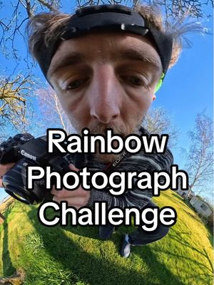 Rainbow photograph challenge. Can I take a photo of all the colours in the rainbow in my garden? 🌈 