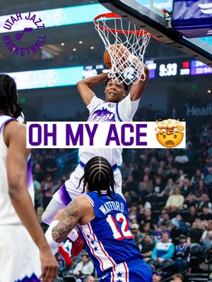 ACE BAILEY SWAT AND SLAM 🪂 #NBA #jazz #highlights #sixers #DUNK